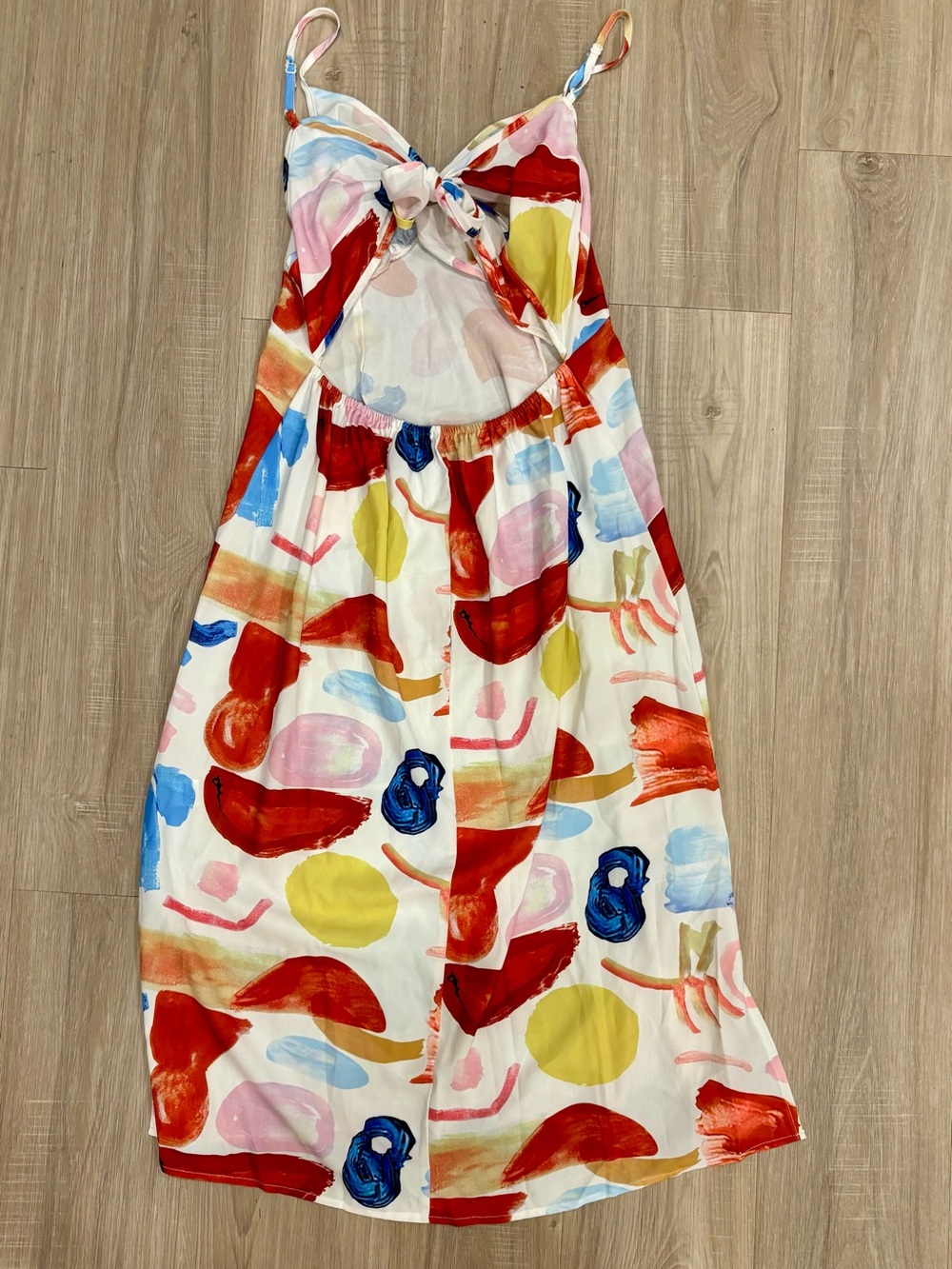 Multicolor Abstract Print One-Piece Dress - Picture 2 of 2